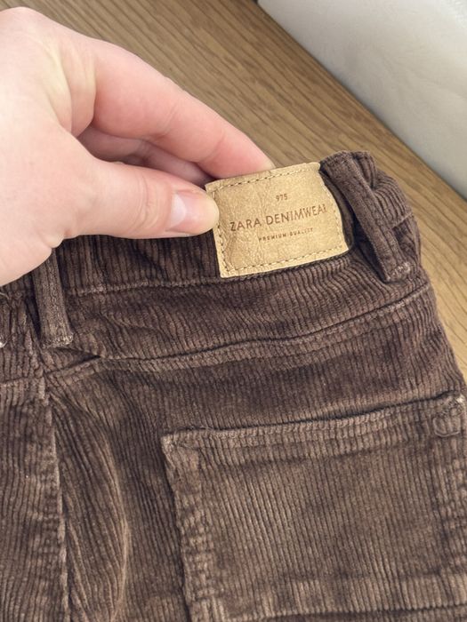 Коричневі Вельветові шоколадні штани дитячі  zara