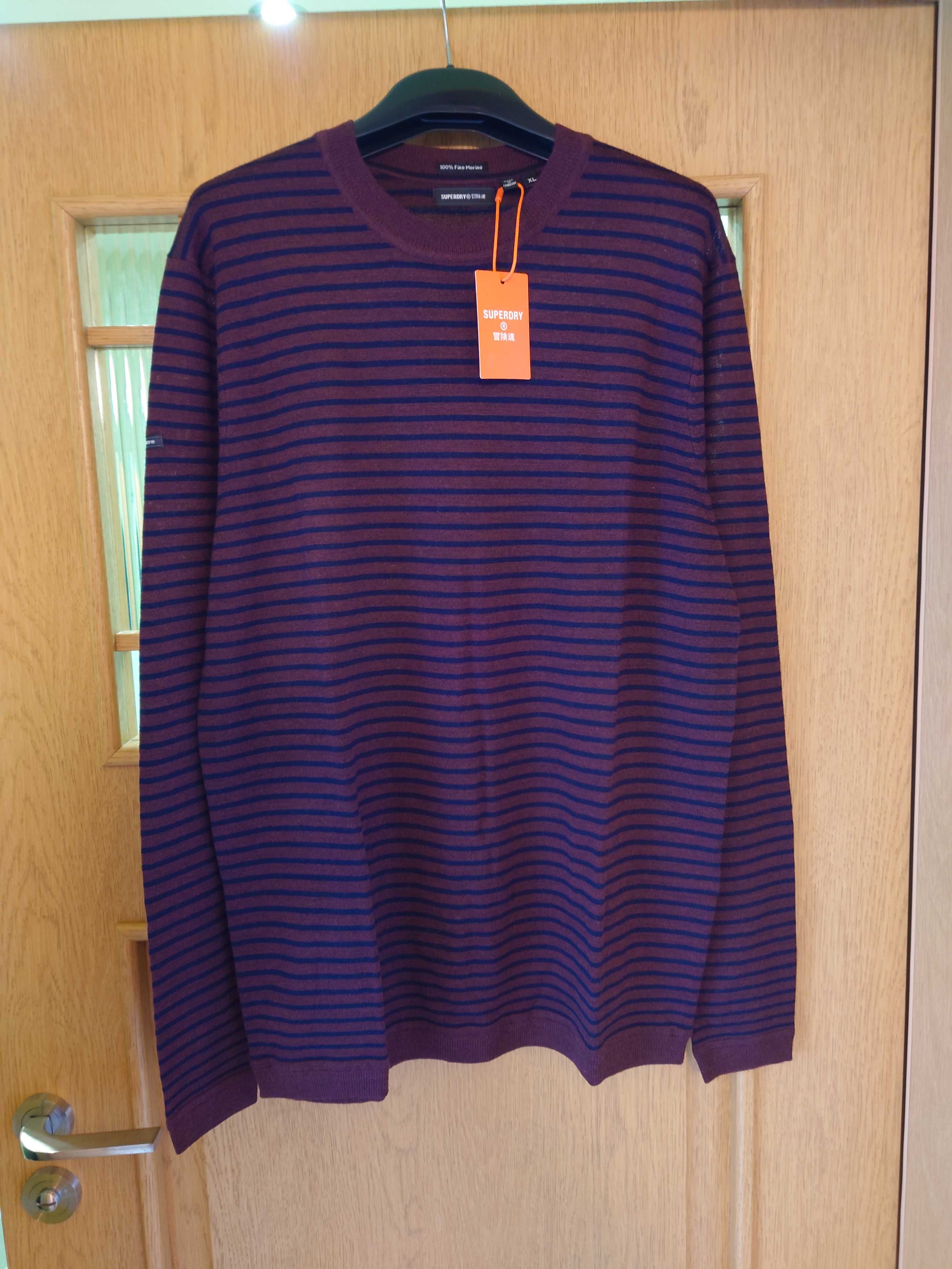 Sweter Superdry 100% wełna merino