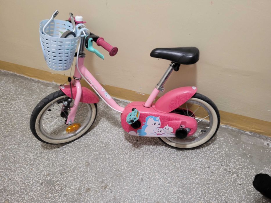 Rowerek Dzieciecy 14 cali B-twin Decathlon + Kółka Boczne