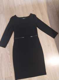 Drys S/M czarna sukienka zamki suwaki goth - Tanio !