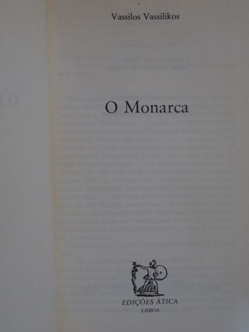 O Monarca de Vassilis Vassilikos - Vários Livros