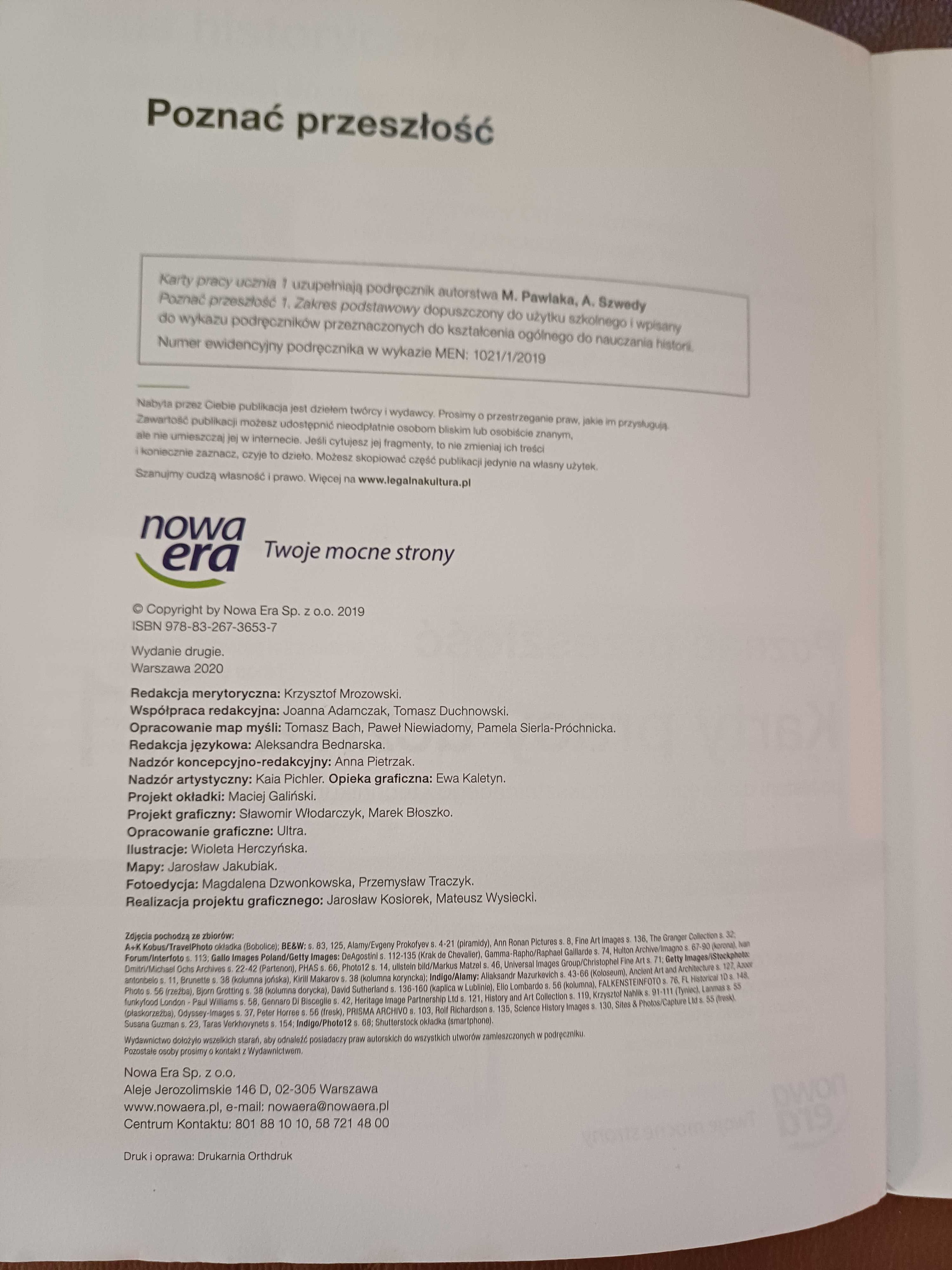 Poznać przeszłość 1.Karty pracy ucznia do historii.LO i techn.Podstawa