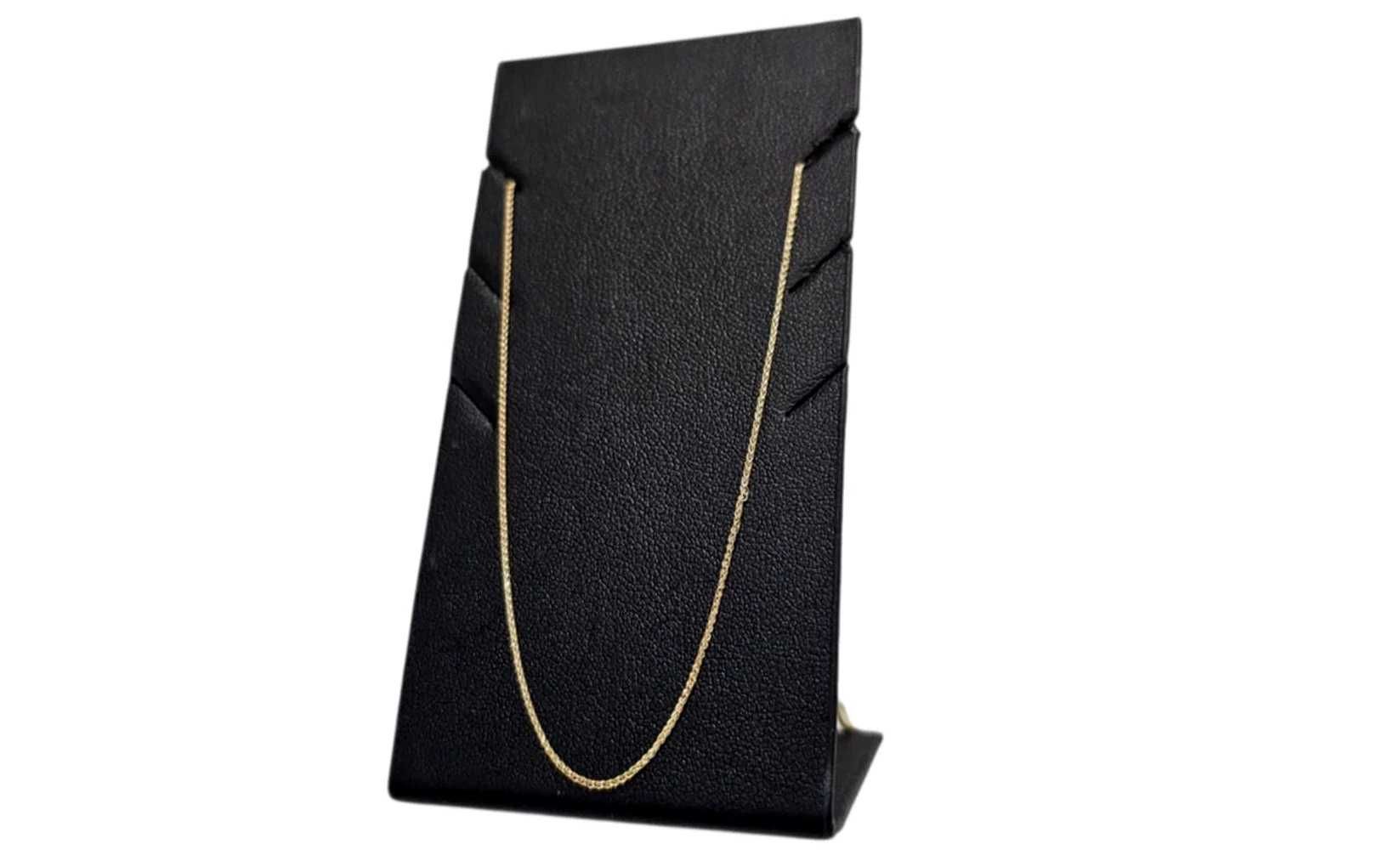 Nowy śliczny złoty łańcuszek lisi ogon 1,45G 50 cm