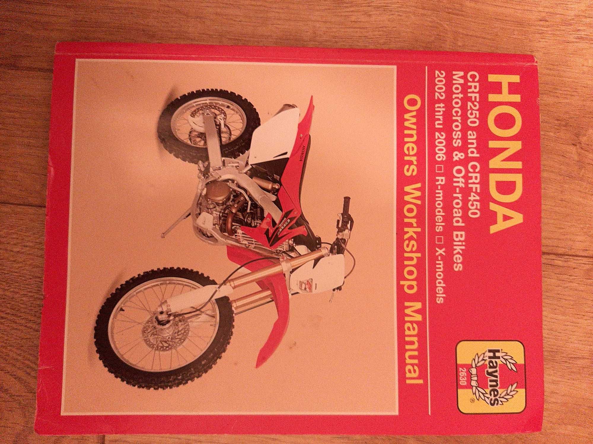 Instrukcja obsługi Honda CRF250 CRF450 instrukcje napraw