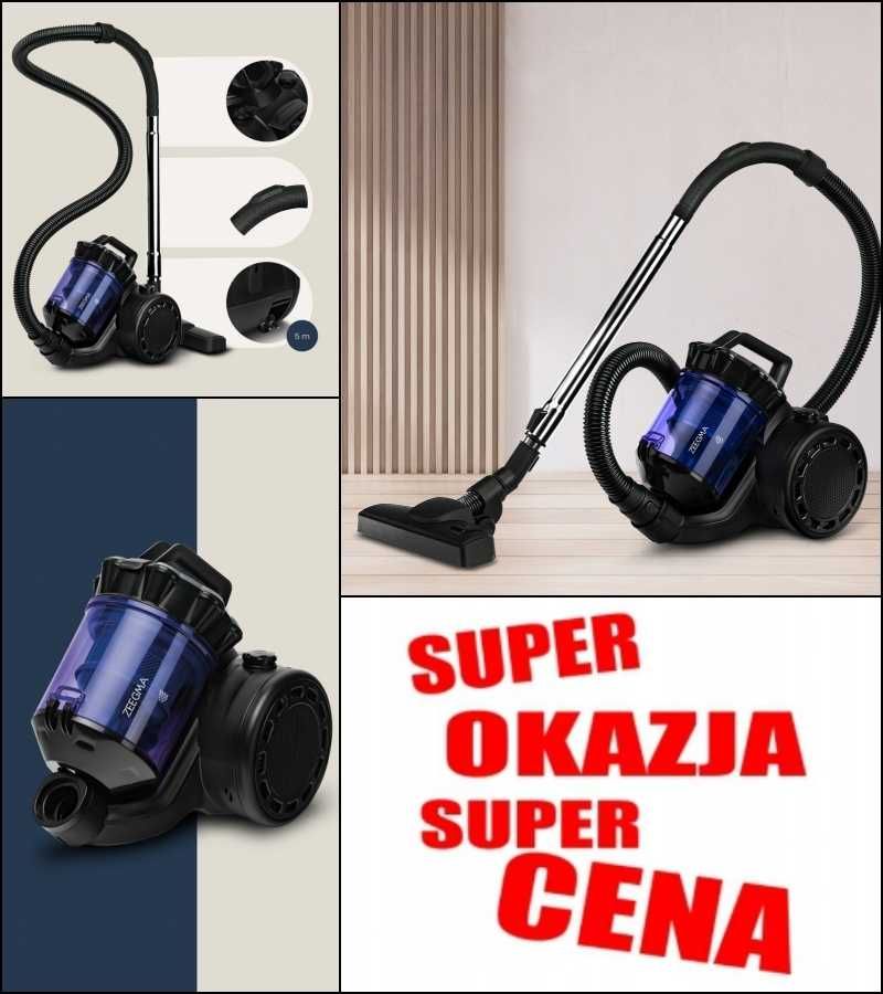 Odkurzacz bezworkowy BEUTELLOSER 4000W – mocny, cyklonowy, HEPA H13