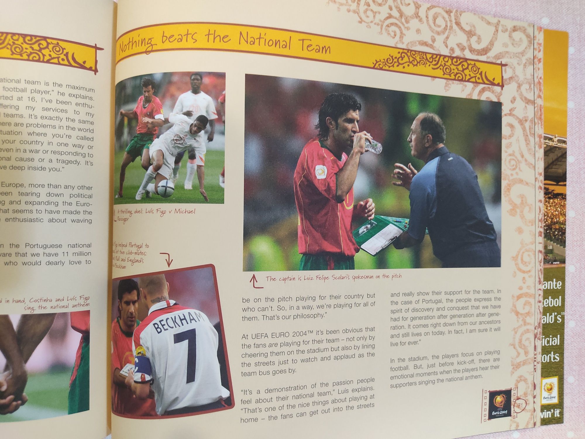 Programa/revista oficial da UEFA euro 2004 final