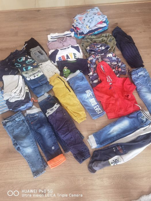 Mega paka ubranka 2-3 latka chłopiec jesień zima 92-98 cm