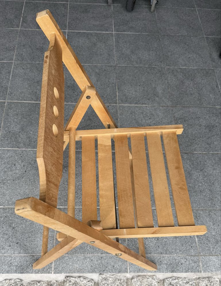 Krzesło drewniane składane