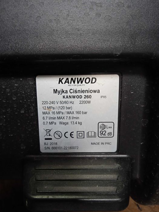 Myjka ciśnieniowa kanwod 260