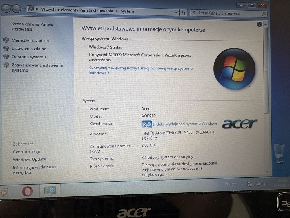 Laptop/notebook Acer Aspire One