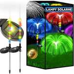 Lampa Solarna ogrodowa meduza rgb dekoracja ozdoba 1szt