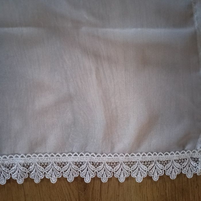 Firanka z gipiurą woal