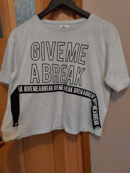 Koszulka, crop top dziewczęcy