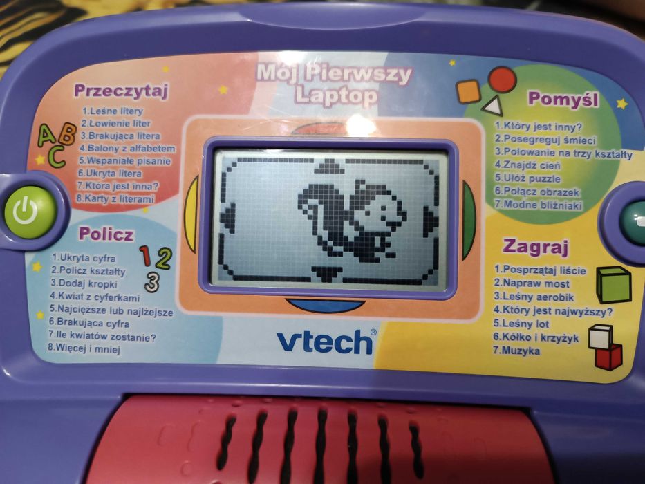 Mój pierwszy laptop v-tech fioletowy z myszką