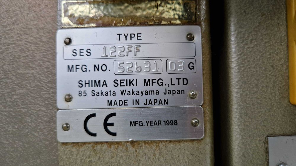 Maszyna dziewiarska SHIMA SEIKI SES122 FF 3G do prod. czapek szalików