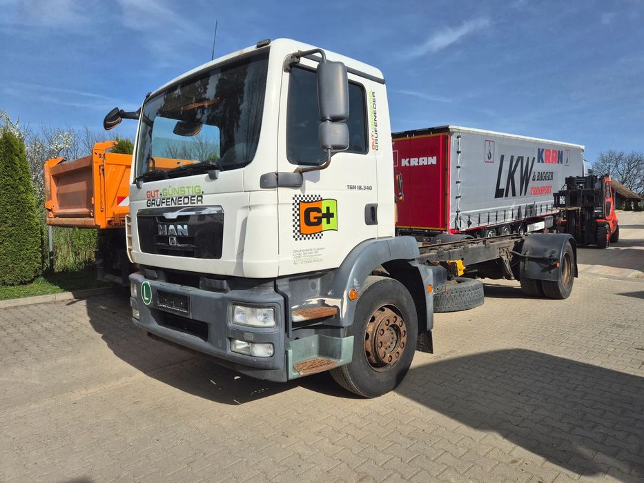 MAN TGM 18.340 4x2BL Rama do zabudowy/ Manual/ Blokada/ Sprowadzony !