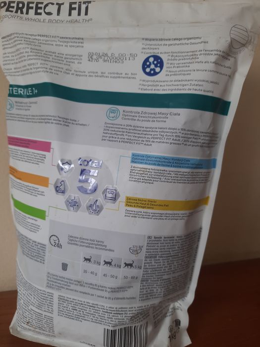 Karma sucha dla kota perfect fit sterile kurczak 1kg.