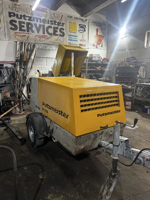 Putzmeister m740d , пневмонагнітач, стяжечна машинка