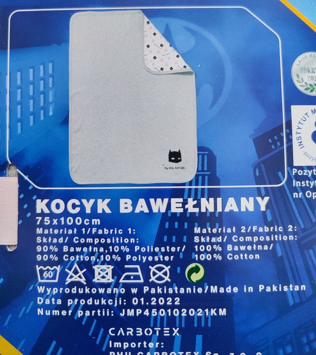 Nowy kocyk Batman dla dziewczynki