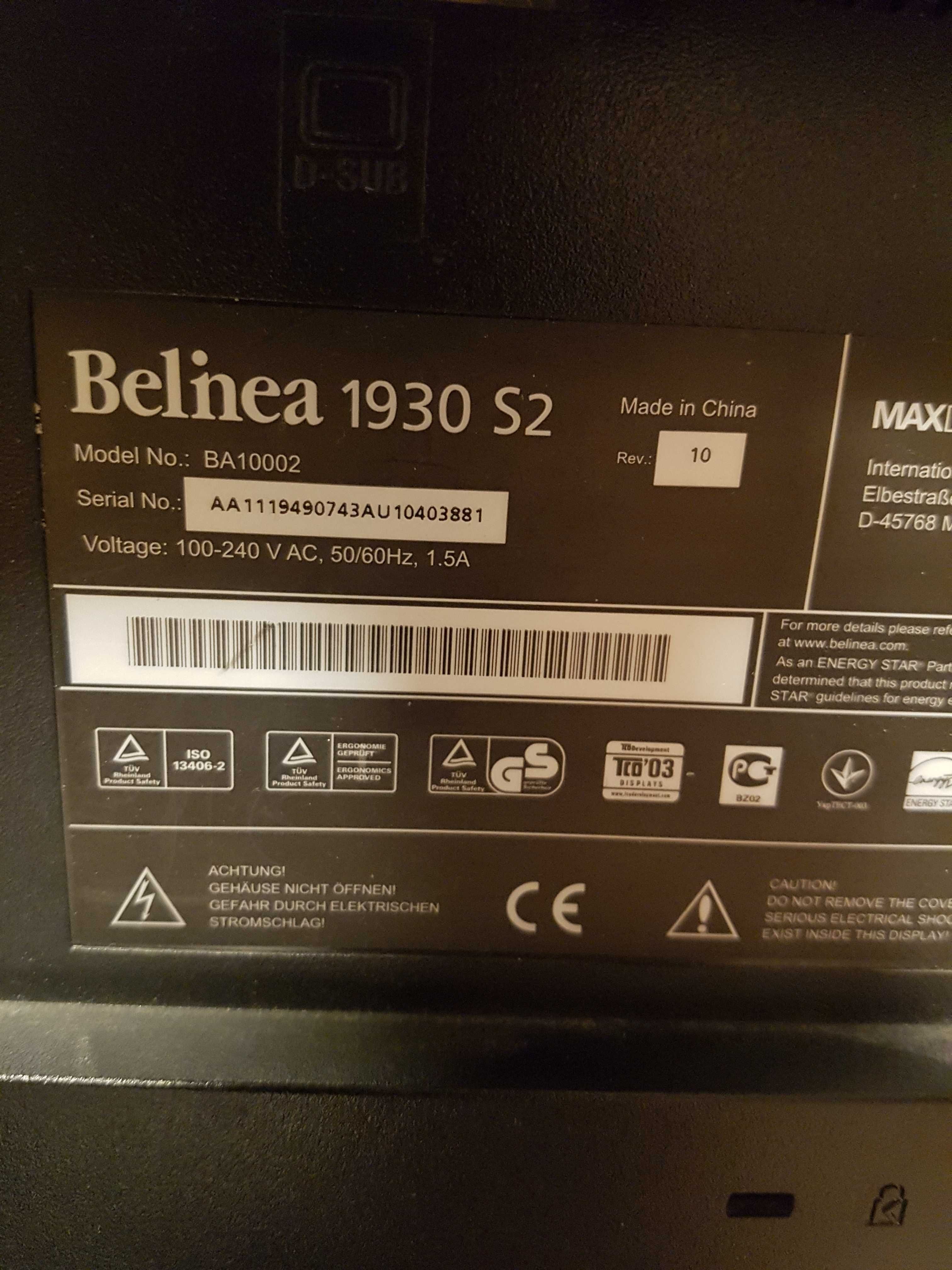 Monitor 19"  kolor
