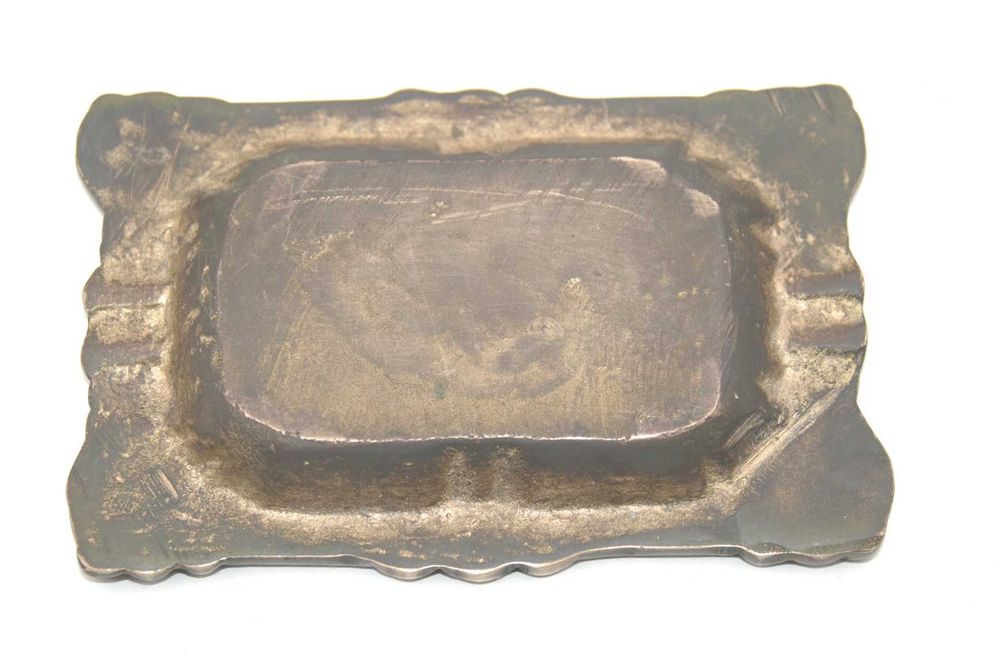 Stara mosiężna popielniczka antyk zabytek