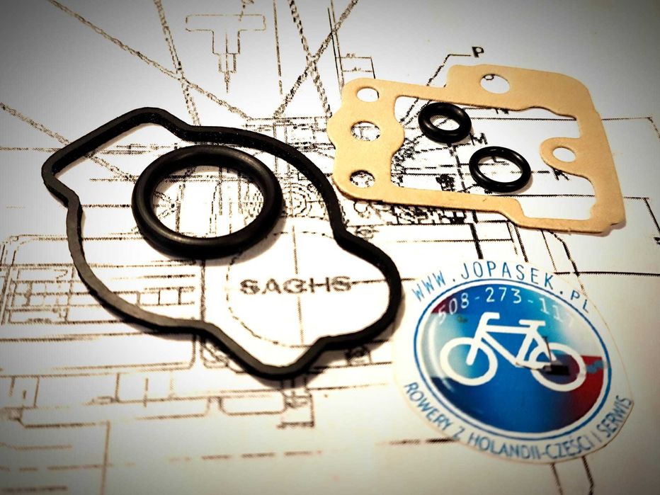 Komplet uszczelek papierowych gaźnik TK rower sachs 301A