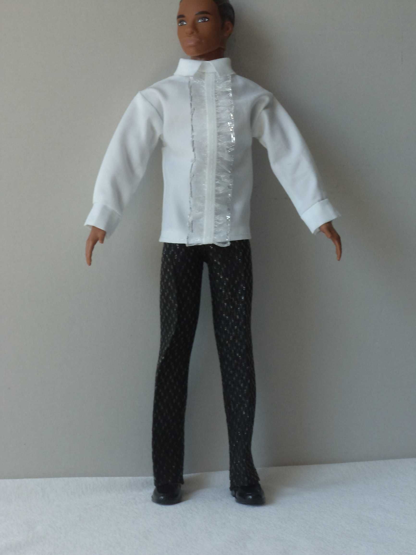 Ubrania dla lalki Barbie - Ken - Spodnie, koszula wizytowa, lakierki !
