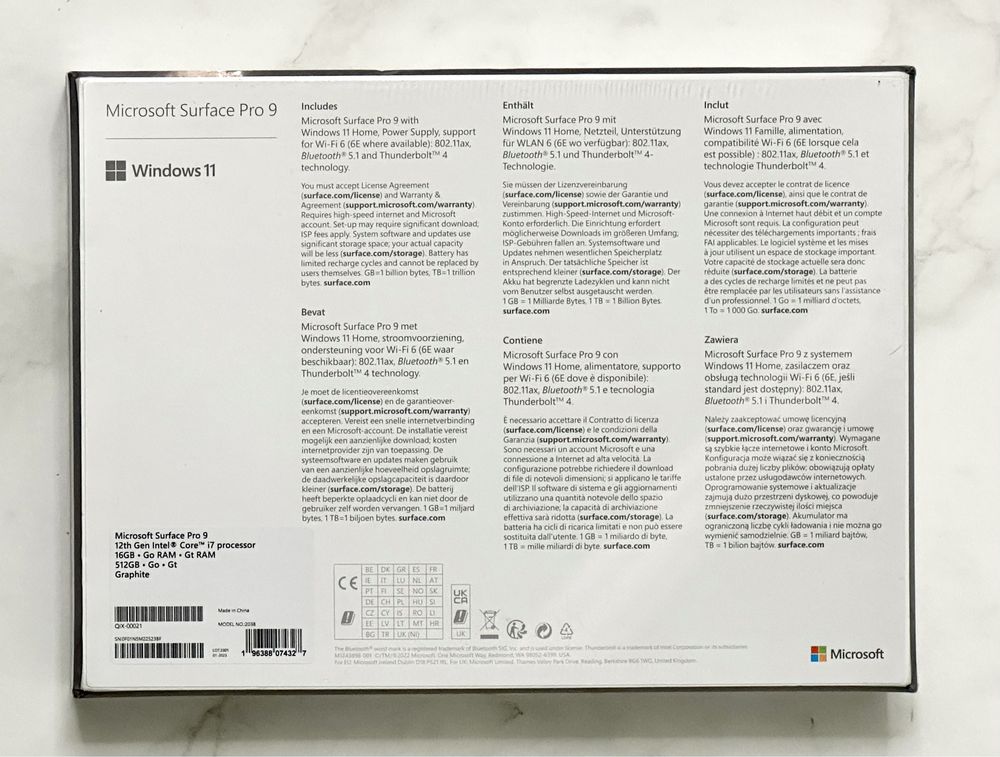 Планшет Microsoft Surface Pro 9 i7 16/512GB