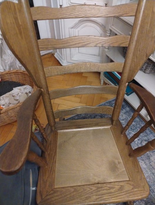 Fotel bujany drewno dębowe