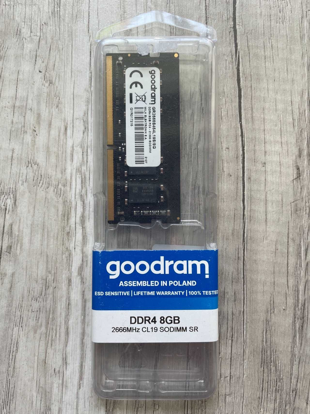 Goodram DDR4 8GB 2666MHz CL19 SODIMM SR