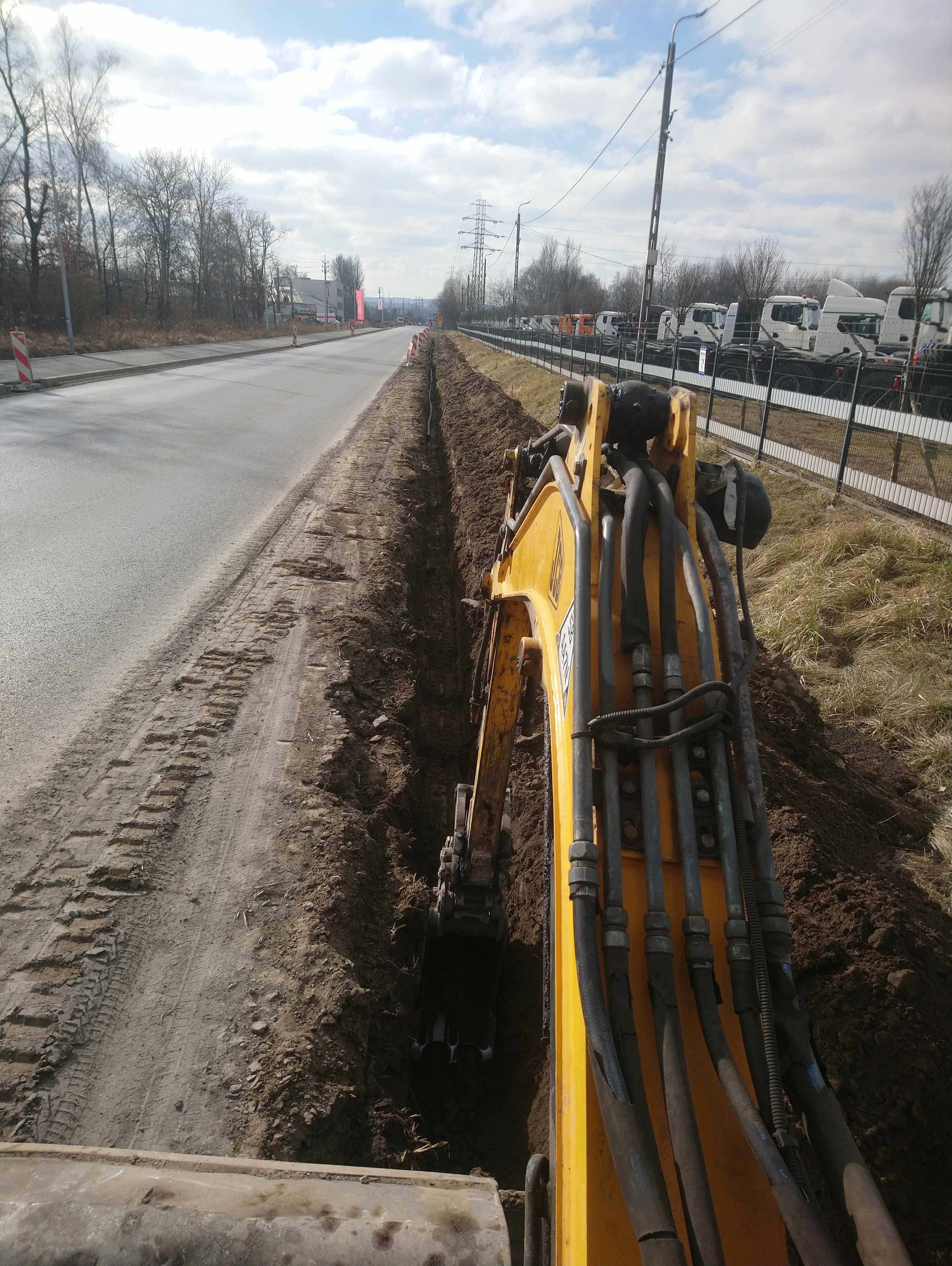Usługi Minikoparka, Koparko ładowarka. Prac ziemne.