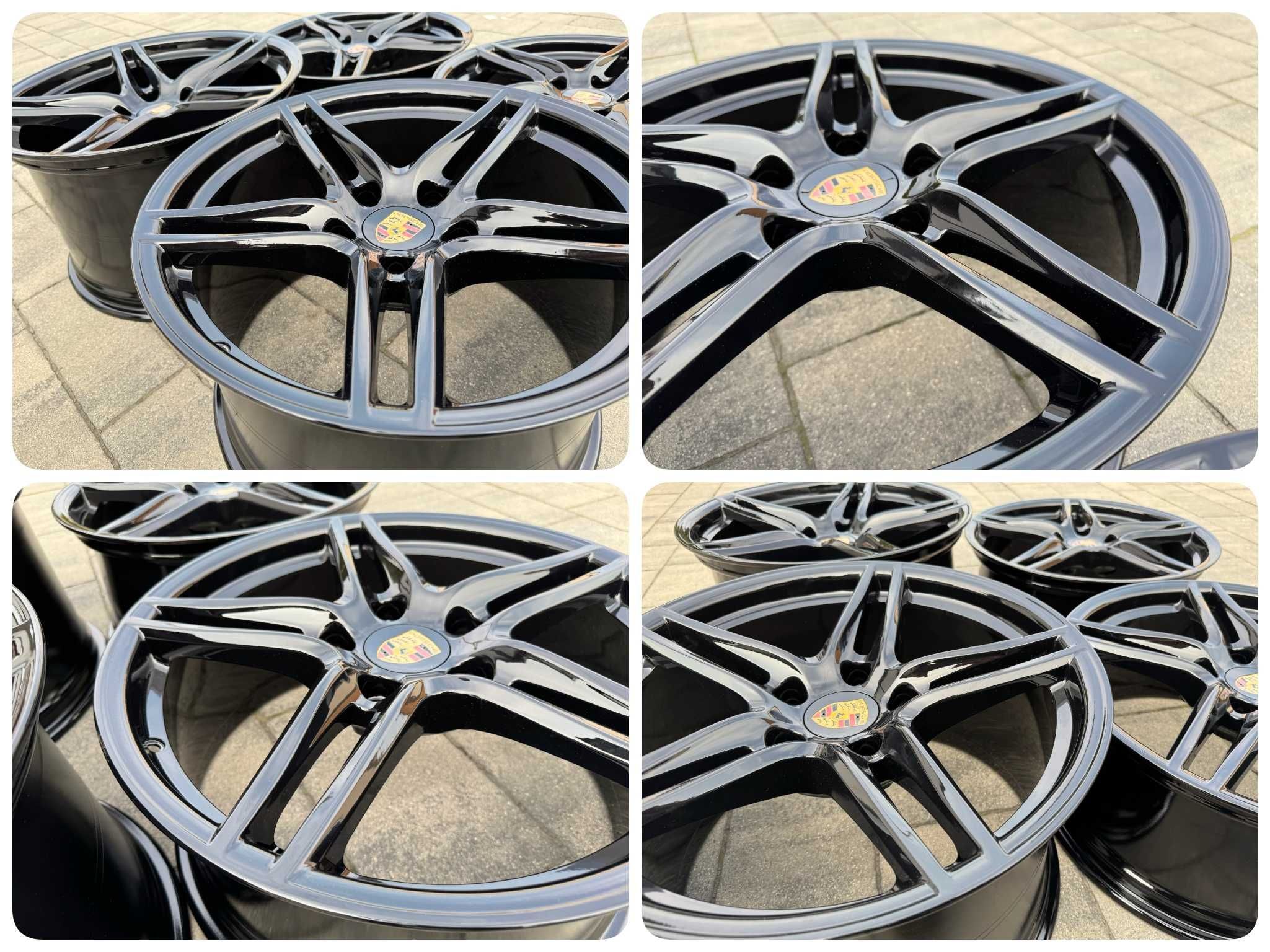 FELGI CZARNE 19 Porsche 911, 991 997 Carerra II Targa C4 4S 5x130 #186