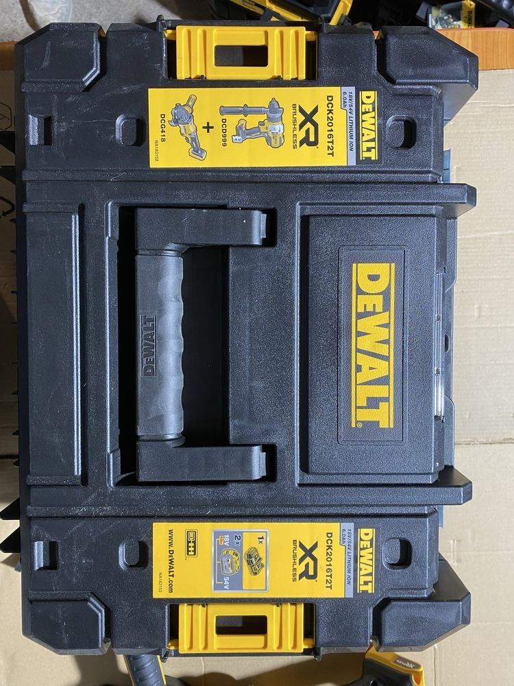 Dewalt DCK2016T2T  - wiertarko-wkrętarka i szlifierka kątowa