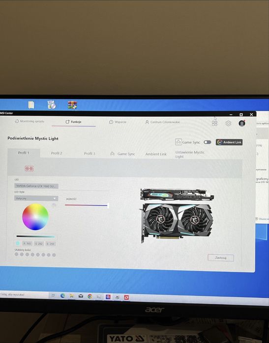Komputer Gamingowy i5 9400F | GTX 1660 | 16GB RAM | SSD | RGB