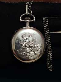 Карманные часы Record Watch Co 875 silver 15 jewels "Сюжетные" USA1906