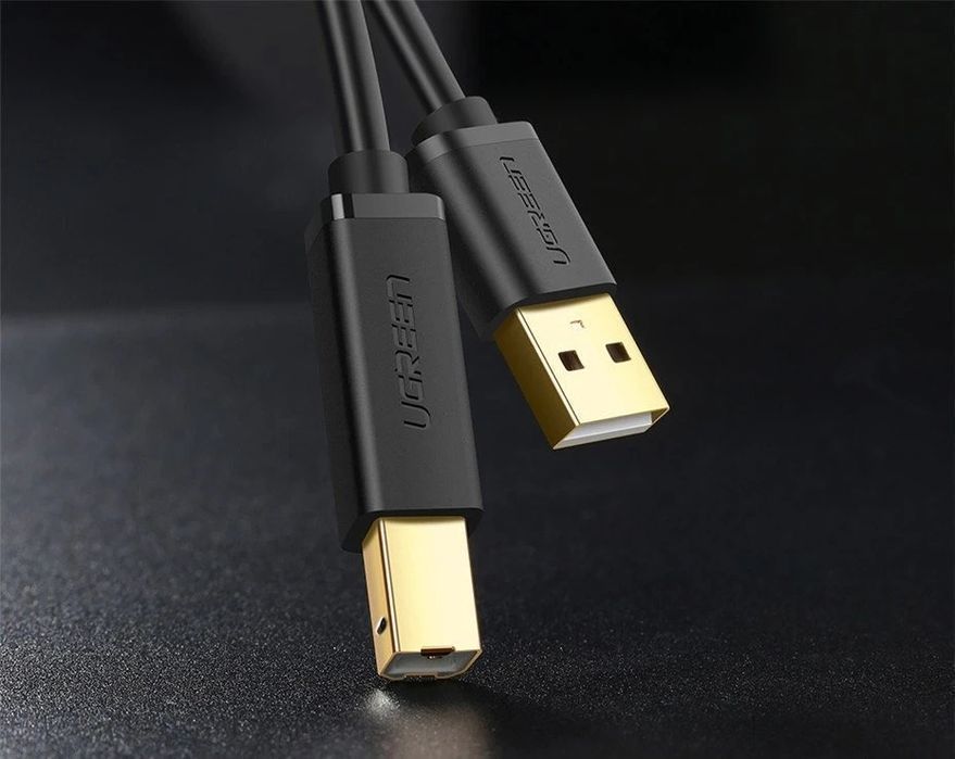 Kabel UGREEN przewód USB - USB Typ B (kabel do drukarki) 3m czarny