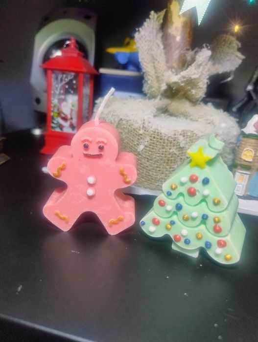 Zestaw Świeczek ozdobnych świątecznych