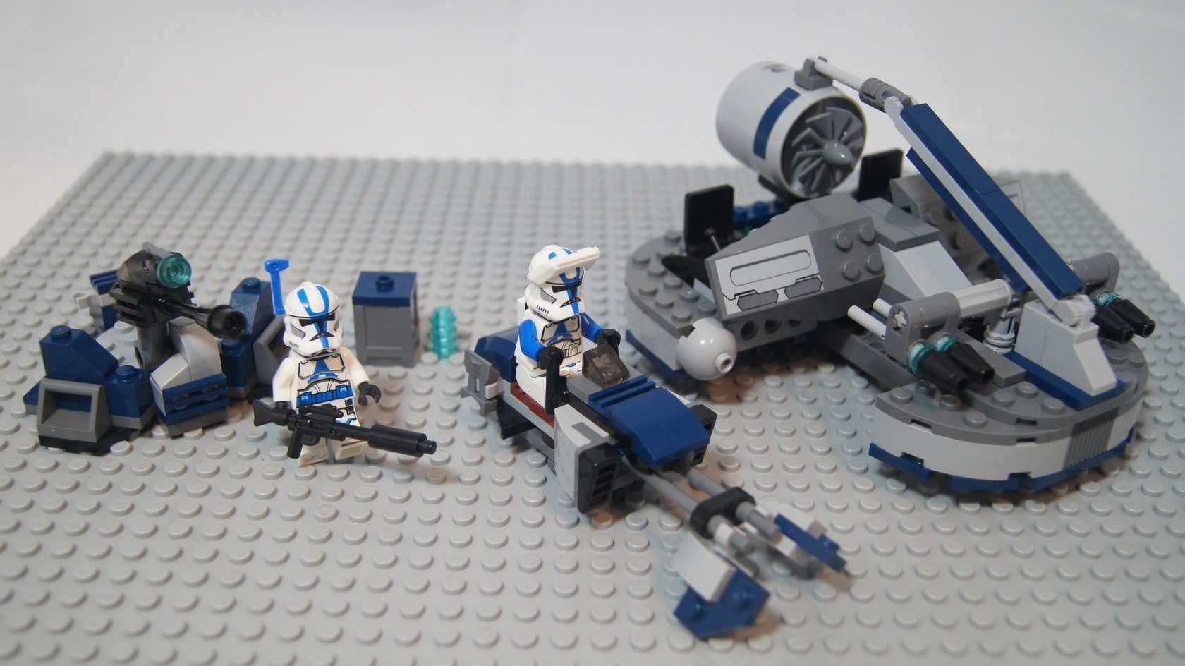 Lego 501 clone Swamp Speeder figurki 501 legion kg działo speeder 8091