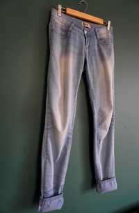 Dżinsy jeansy M 38 S 36 jasne rurki skinny niebieskie przecierane