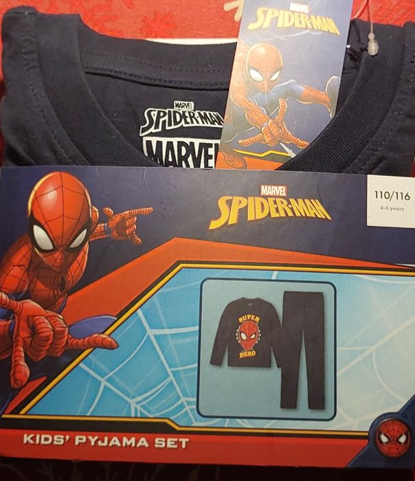 Nowa piżamka chłopięca 110/116 Spidermen