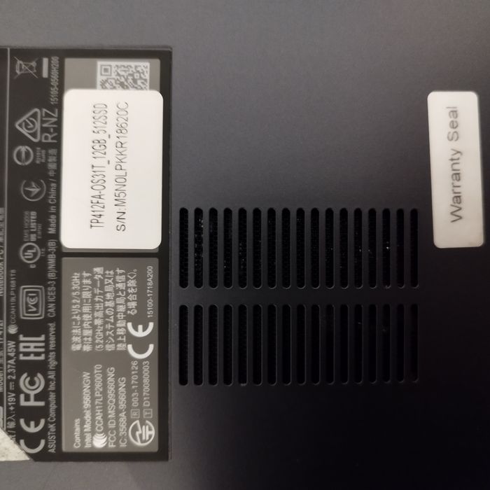 Laptop Asus vivobook flip 14 TP412FA + rysik, torba