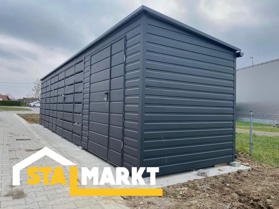 Nowoczesna wiata garażowa 9,5m x 2m – solidna konstrukcja