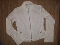 Świetna koszula biała z srebrnymi dodatkami UNIKAT 140-146