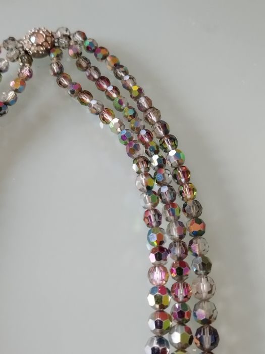 lindo colar vintage de cristal