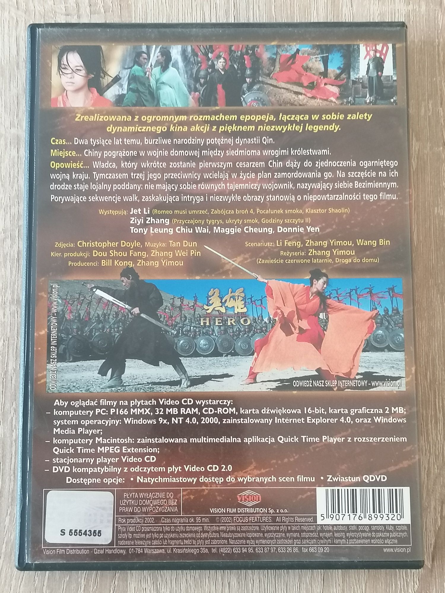 Hero - film  video CD