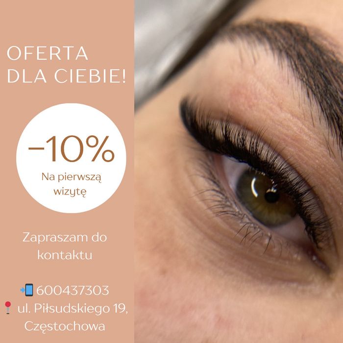 Henna brwi, przedłużanie rzęs, lifting rzęs