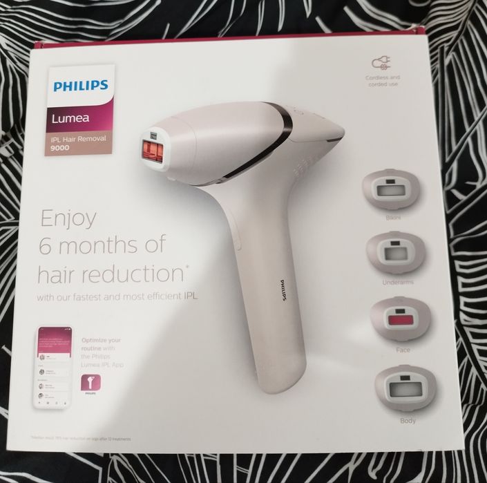 Depilator laserowy Philips Lumea 9 000 IPL BRI957/00 4 nasadki!