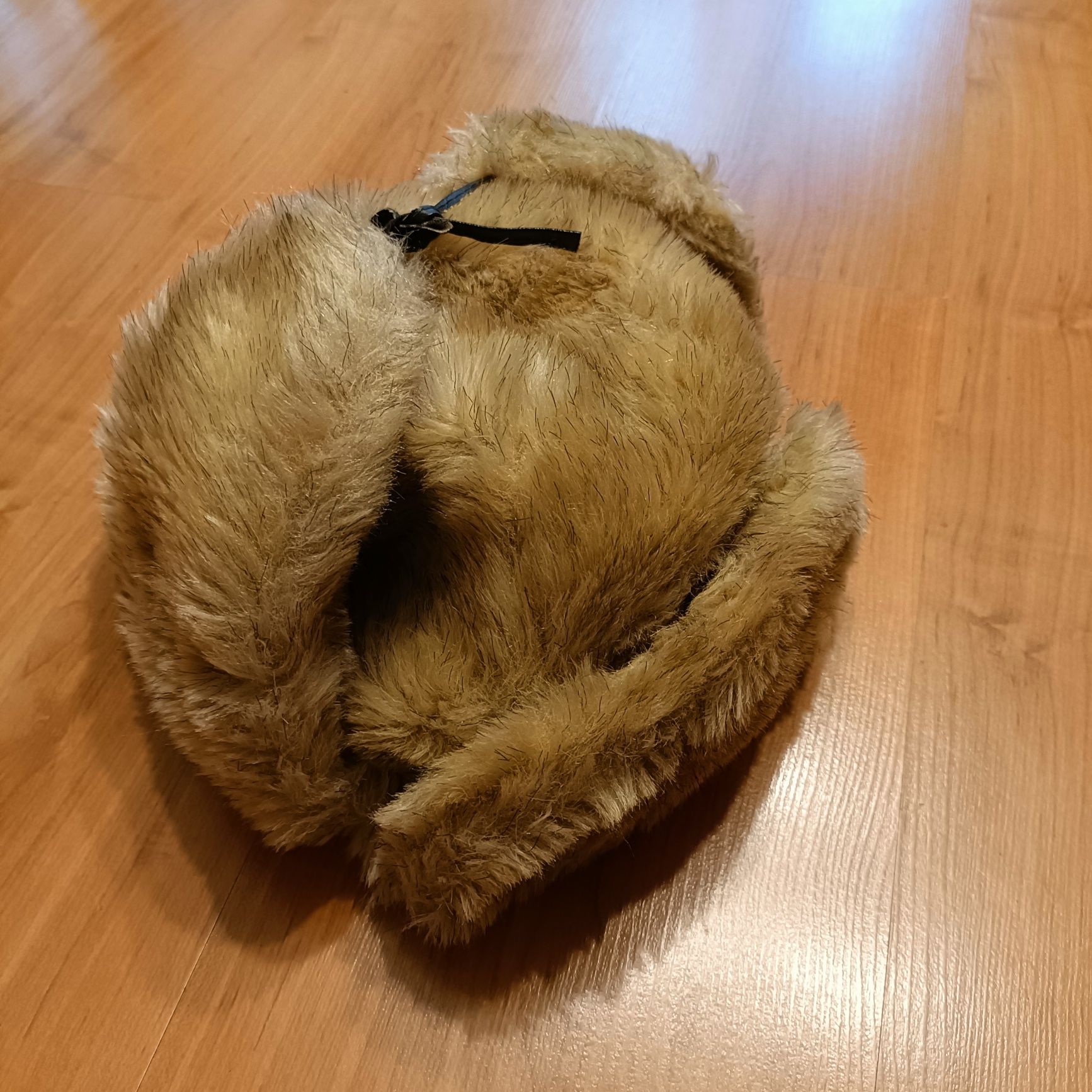 Czapka uszatka uchatka pilotka futrzana PRL