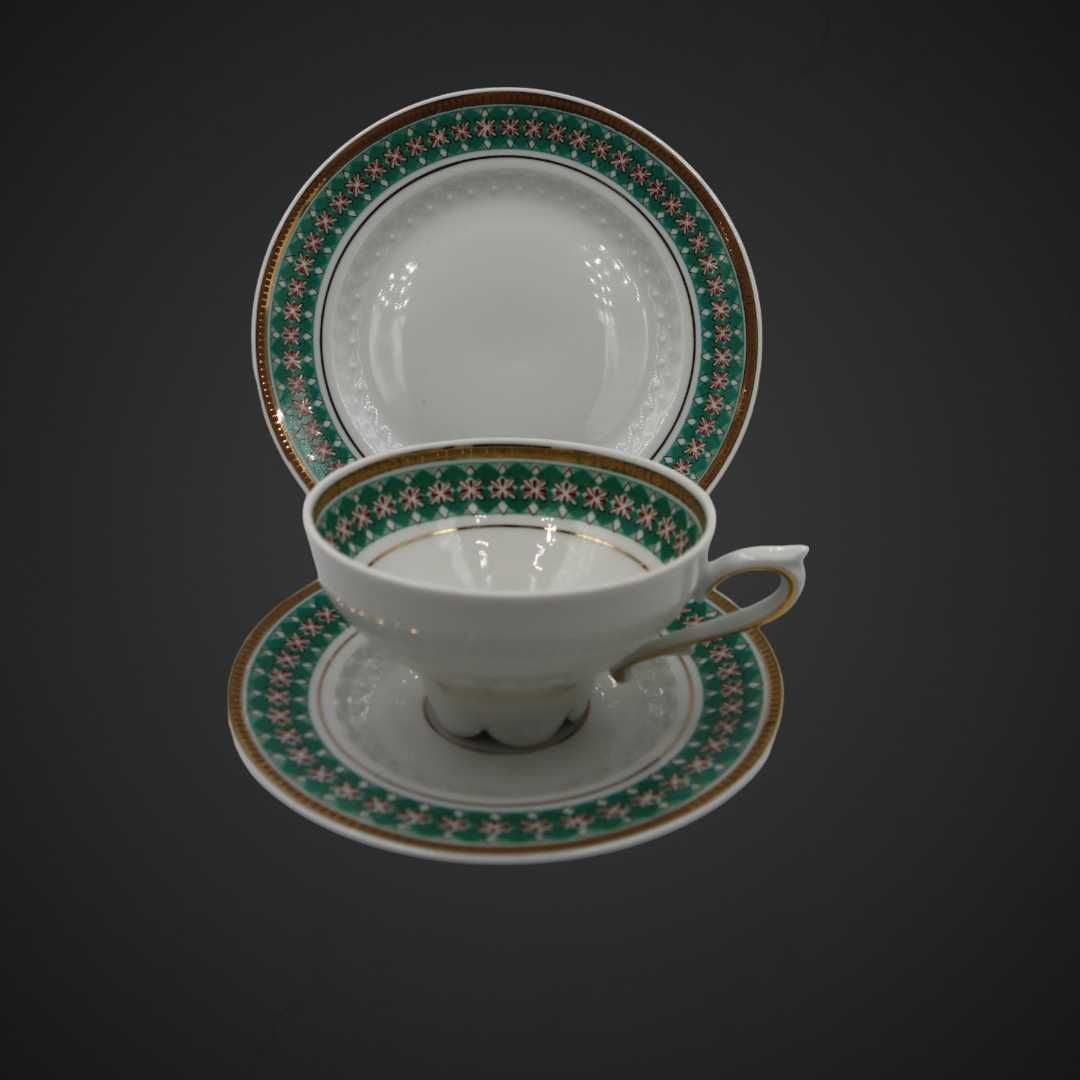 Trio zestaw śniadaniowy Porcelana PMP PLAU B4/022434