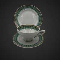 Trio zestaw śniadaniowy Porcelana PMP PLAU B4/022434